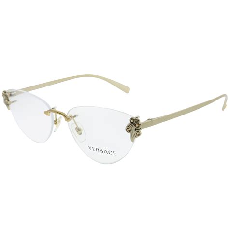 versace reading glasses replica|rimless versace eyeglasses.